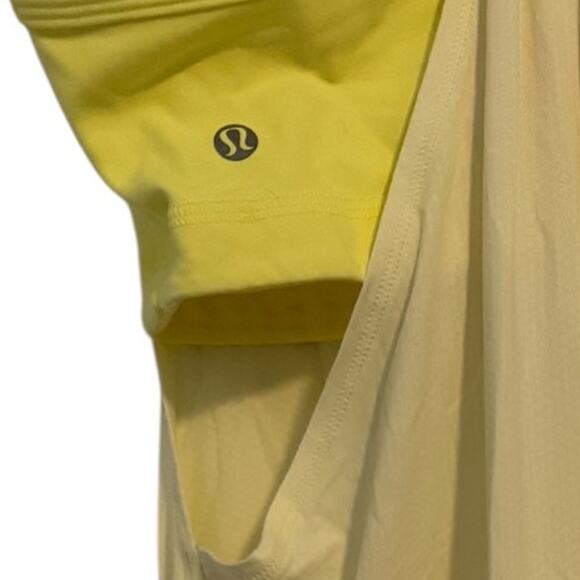 LULULEMON Workout Athletic Lemon Yellow Tank Top SZ 10 - Picture 7 of 8
